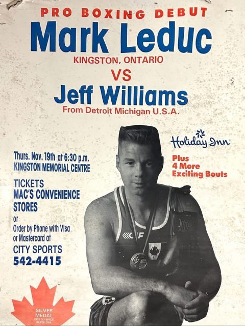💥🥊TODAY IN KINGSTON BOXING HISTORY 1992: Mark Leduc’s pro debut at the Memorial Centre ends with a 2nd round TKO win. 💥🥊