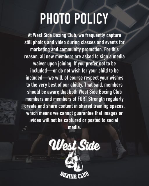 A reminder about our media policy. We take your privacy seriously. Please be aware of our photo policy.