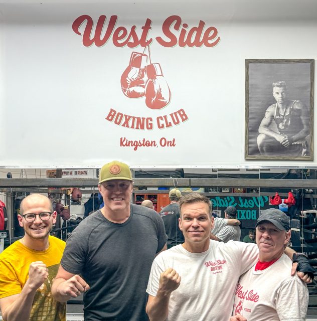 What a very nice surprise, and a genuine privilege to get a surprise visit from our friend, Mark Simmons (and his kids), 5 time national heavyweight champion and Canadian Olympian. Also a walking, talking encyclopedia of Toronto boxing history. Mark was coached by the uncle of our very own Coach Victor. @lefthook25 @ther3alsh
