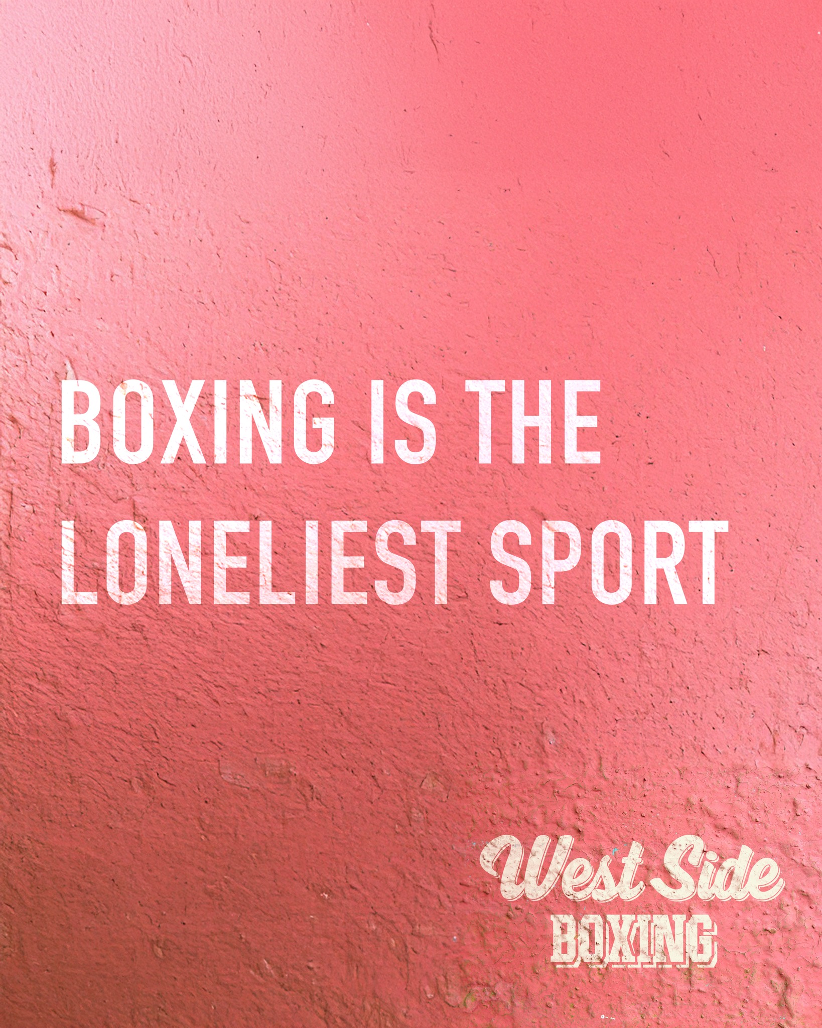 They say that boxing is the loneliest sport in the world -- but what does that mean? Certainly it has to do with the fact that you are in the ring alone when you're competing but it also refers to the amount of solo work required to become a skilled boxer.

Classes are important. Sparring is important. Coaching is important. But eventually every serious boxer learns the same lesson: class alone is not enough.

The fighters who truly improve are the ones who come in when nobody asked them to. They hit the bag after everyone leaves. They skip rope alone. They shadowbox in empty corners of the gym. They do roadwork when the weather is bad and nobody would blame them for staying home.

Those lonely hours matter because boxing is deeply personal. Your conditioning, your confidence, your toughness, and your discipline are built when there’s no coach watching and no teammates pushing you along.

Anybody can work hard when the room is loud and energy is high. Real fighters learn how to work when it’s quiet.

The work you do alone is what shows up when the pressure is on. 🥊