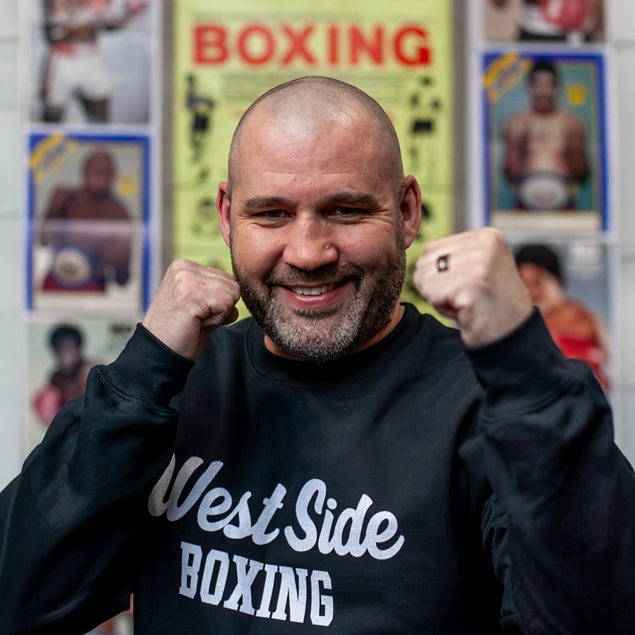a profile photo of boxing coach chad compeau